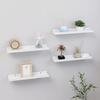 VidaXL Wall Shelves 4 Pcs High Gloss White 40x9x3 Cm