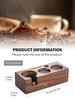 Leeseph Wood Coffee Tamper Holder Wooden Espresso Tamper Stand Tamper Station Wooden Base Anti-Slip Coffe Portafilter Holder