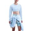 Dri-Fit Сьюзан Фанг Быстросохнущая Короткая Легкая Футболка с Длинным Рукавом Женские топы IB4070-423