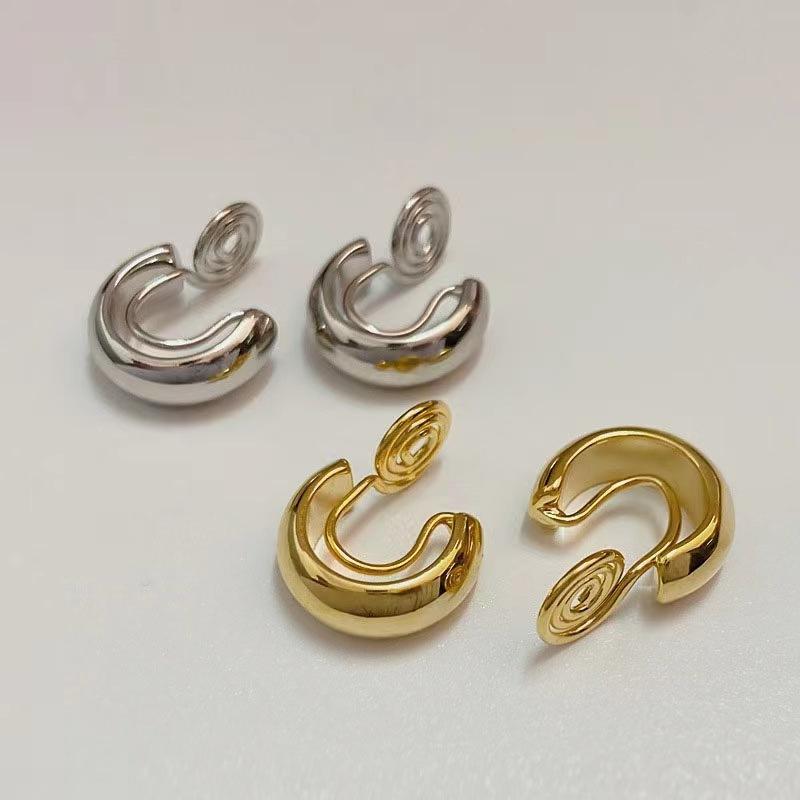 1 пара простых темпераментных клипс для ушей, винтажные милые серьги-клипсы для хряща без проколов для женщин и девочек, ювелирные изделия, аксессуары, подарки