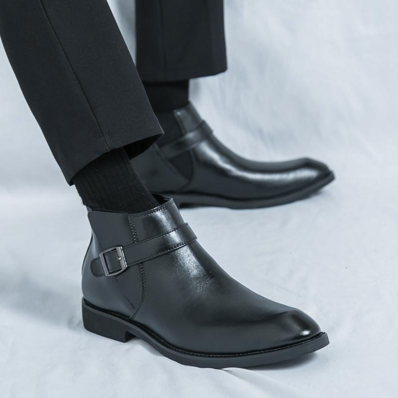 Ретро Мужские Ботинки Челси Мужские Удобные и Модные Кожаные Ботинки Европейский Бренд для Тренировок на Открытом Воздухе Мужские Ботинки Размеры 38-46