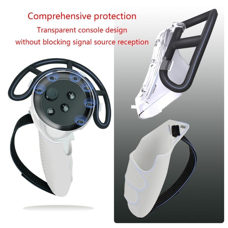 Защитная накладка из силикона для VR-гарнитуры Meta Quest 3, чехол-крышка для маски и линз, аксессуар