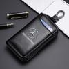 Genuine Leather KeyChain Multifunction Wallet Car Key Case Keys Pouch For Benz C180 C300 W124 W176 W177 C200 C260 GLC CLE CLA AM ZF8