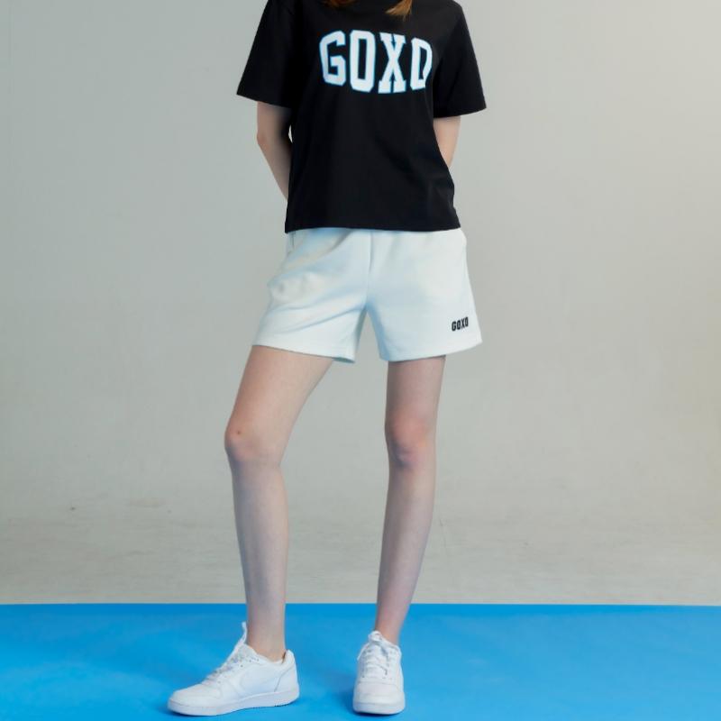 GOXO Спортивные короткие штаны Белый Крючок Ломтик