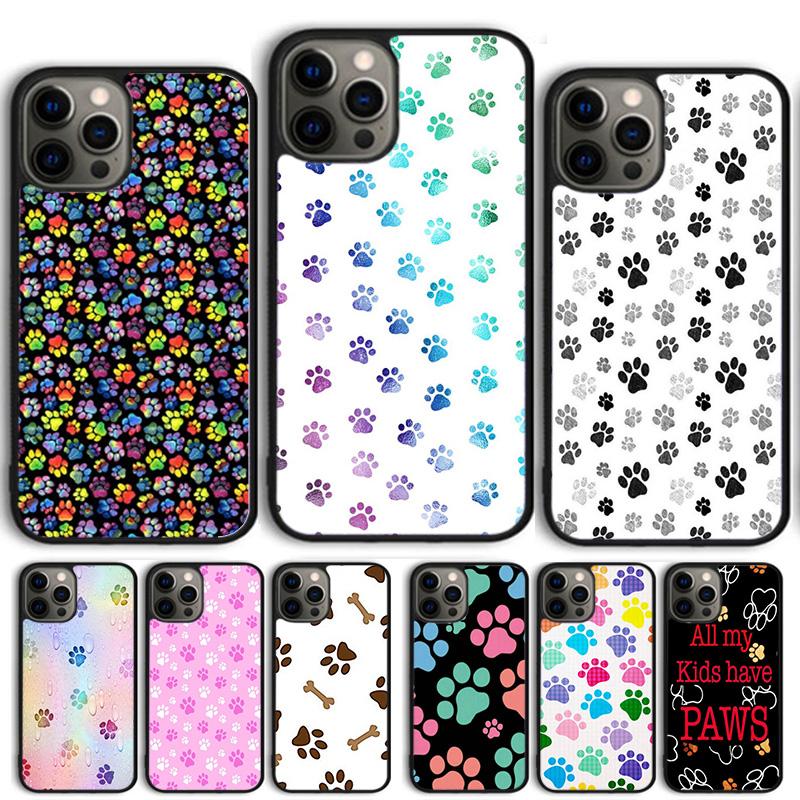 Лапы Рисунок Лап Милый Чехол для Телефона Собака Кошка Для iPhone 17 Air 15 16 Pro Max 14 13 12 11 Pro Max Plus Coque
