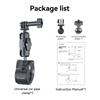 TELESIN Rotating Claw Clamp Mount for Cycling and Double Ball Head with Clip Mount for Action Camera Gripper Compatible with GoPro Hero Insta360 DJI