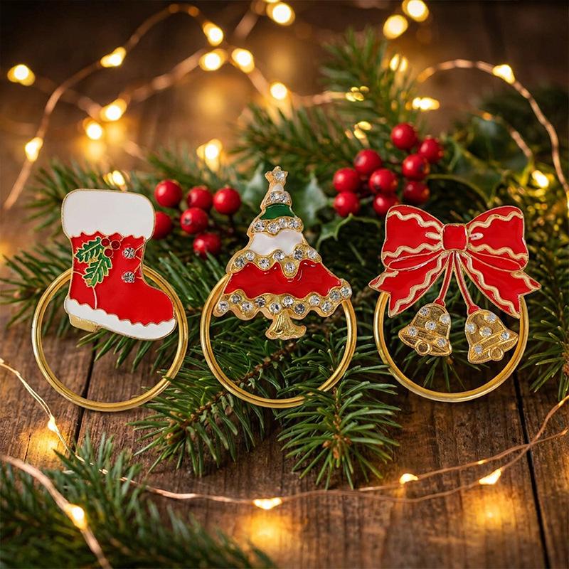 Iron Art Napkin Ring - Christmas & Festival Table Decor