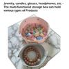1PC Leather Storage Box Portable Organizer Jewelry Cosmetic Key Stuff Storage Basket Folding Desktop Organizer Case