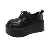 Ретро черные туфли на платформе в британском стиле, женские, новые, осень-зима 2025 года, с юбками, универсальные, одинарные туфли Мэри Джейн