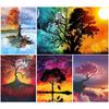 5D Diy Diamond Painting Four Season Tree Cross Stitch Kit Full Drill Square Embroidery Mosaic Art Picture Of Rhinestones Decor