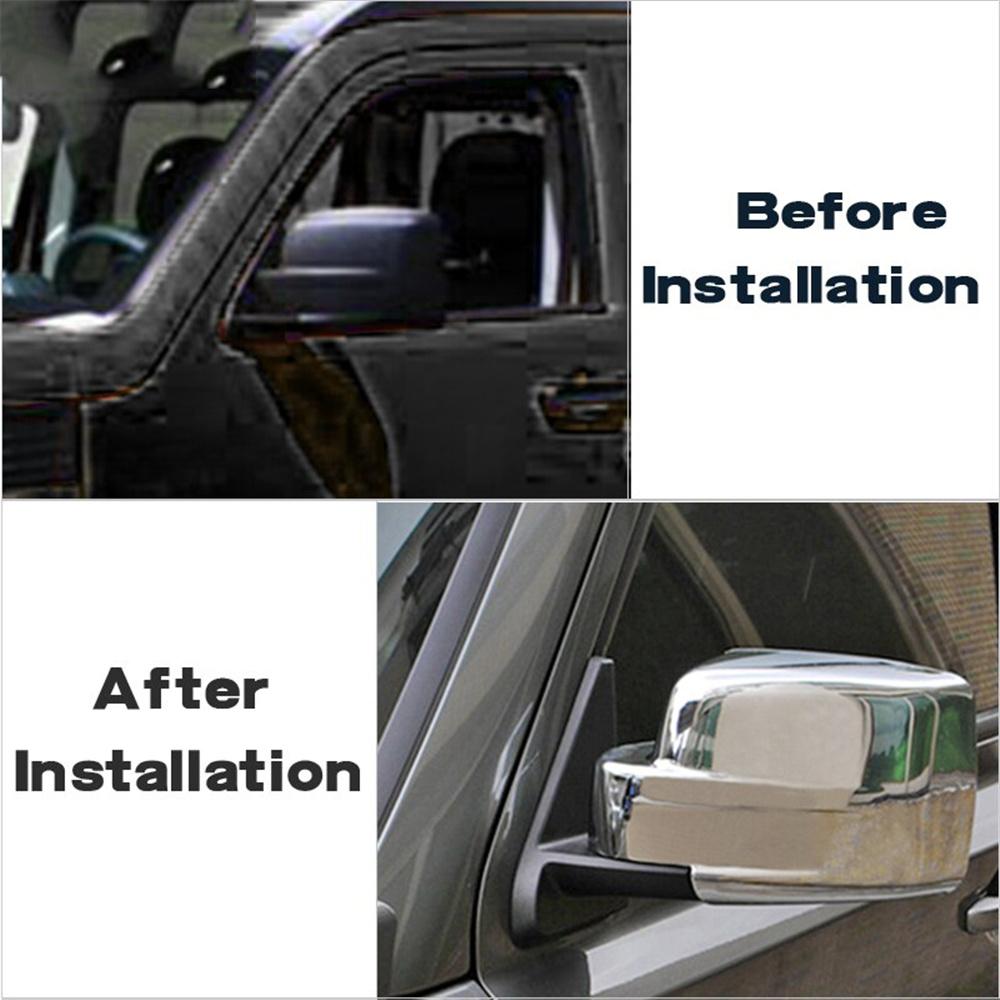 Пара боковых крышек зеркал заднего вида для Dodge Nitro 2007-11 Jeep Liberty 2008-12