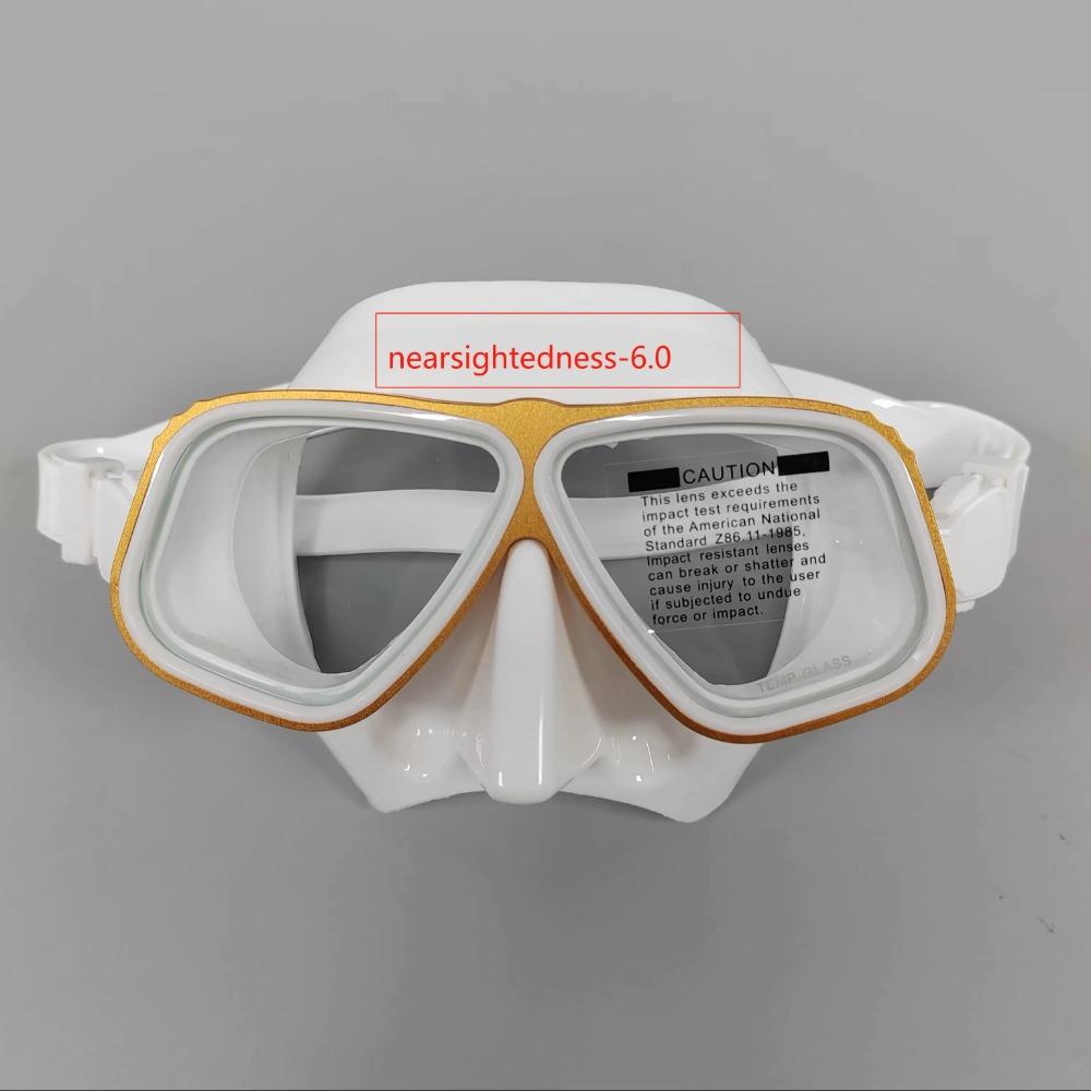 Маска для сноркелинга, оптические очки для дайвинга при близорукости, взрослые могут быть оснащены маской для дайвинга при близорукости
