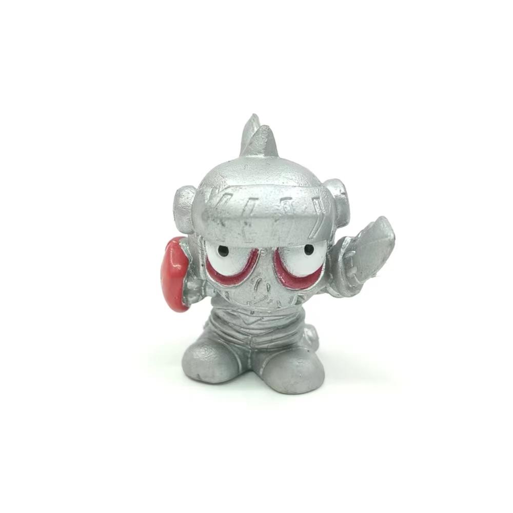 Original Zomlings ULTRA Rare GOLD Silver Superzings Styles PVC Action Figures Limited Collection Spanish Toy Boys Birthday Gift