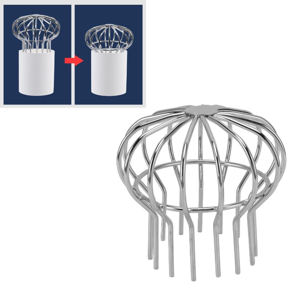 304 Stainless Steel Gutter Guard Strainer Round Line Cap Floor Drain Net Pipe Protector Garden