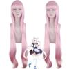 Аниме 100 см розовый длинный парик косплей Nekopara Chocolat Vanilla костюм термостойкие синтетические волосы женские парики для косплея
