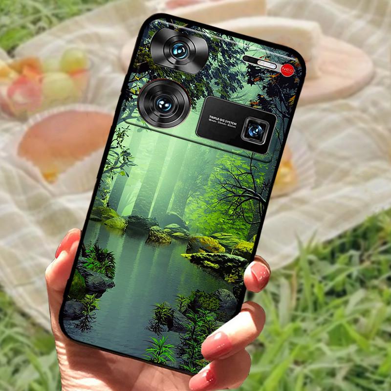 Ударопрочный чехол Funda для ZTE nubia Z60 Ultra, силиконовый, черный, мягкий бампер для чехлов телефона Nubia Z60 Ultra, Z60Ultra, мультяшный корпус