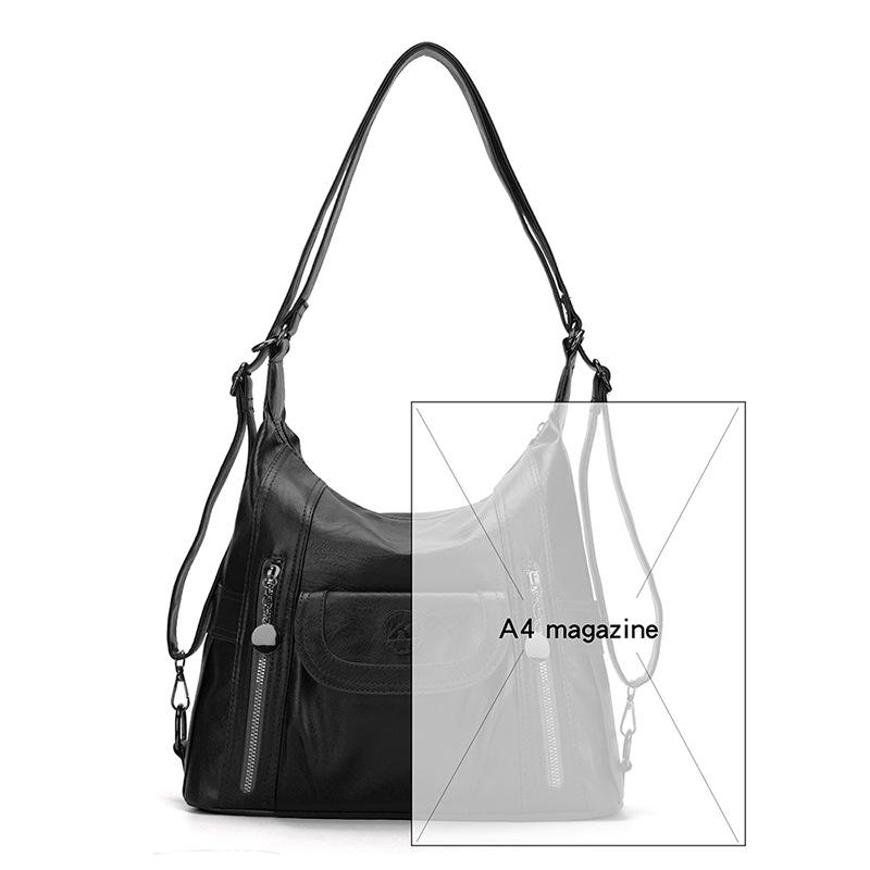 Сумка через плечо женская сумка через плечо тренд простая модная ручная большая вместительная сумка из искусственной кожи