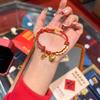 The Same Five Emperors Qian Xiaopangfu Bracelet Women's New Color Natal Red Rope