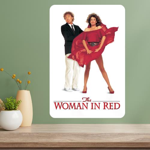 The Woman in Red Classic Movie Metal Poster Sign