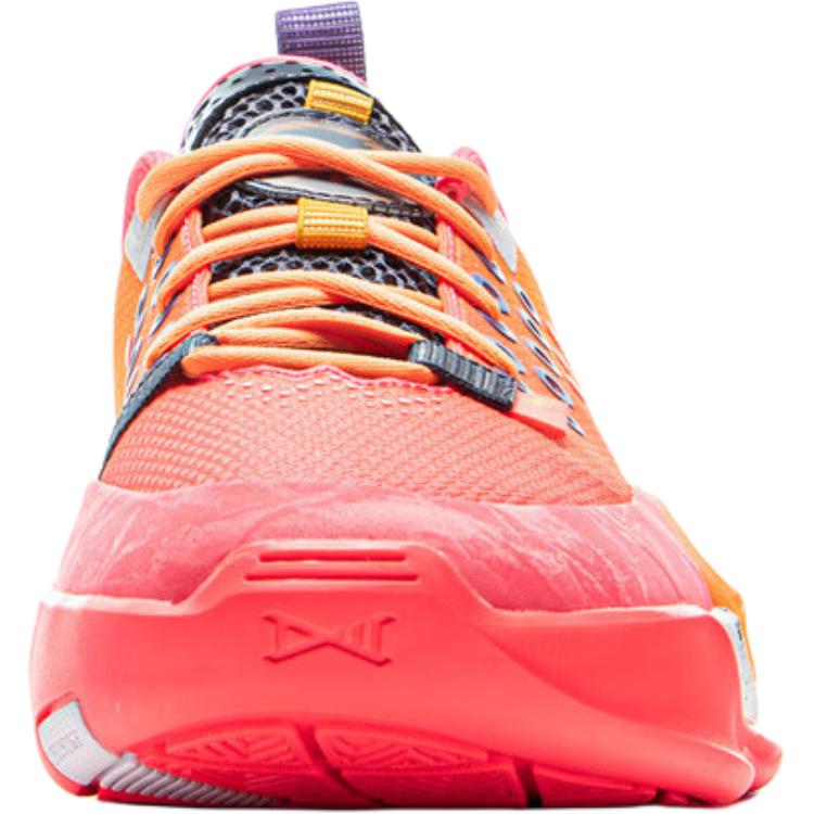 Li Ning YOUNG Низкие Детские Баскетбольные Кроссовки Красно-Оранжевые YKBV010-9