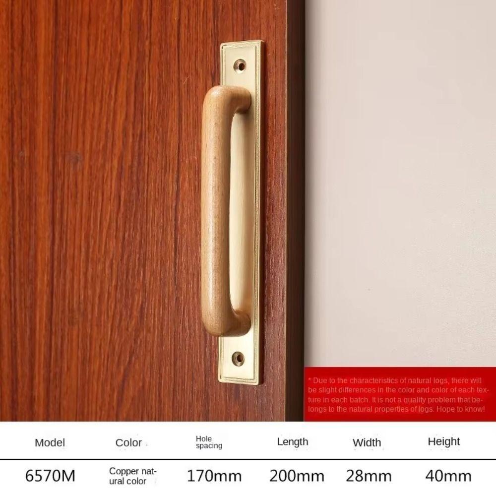 Bronze Colour Solid Wood Cabinet Handle Decorative Cabinet Pull Retro Pull Handle Wardrobe