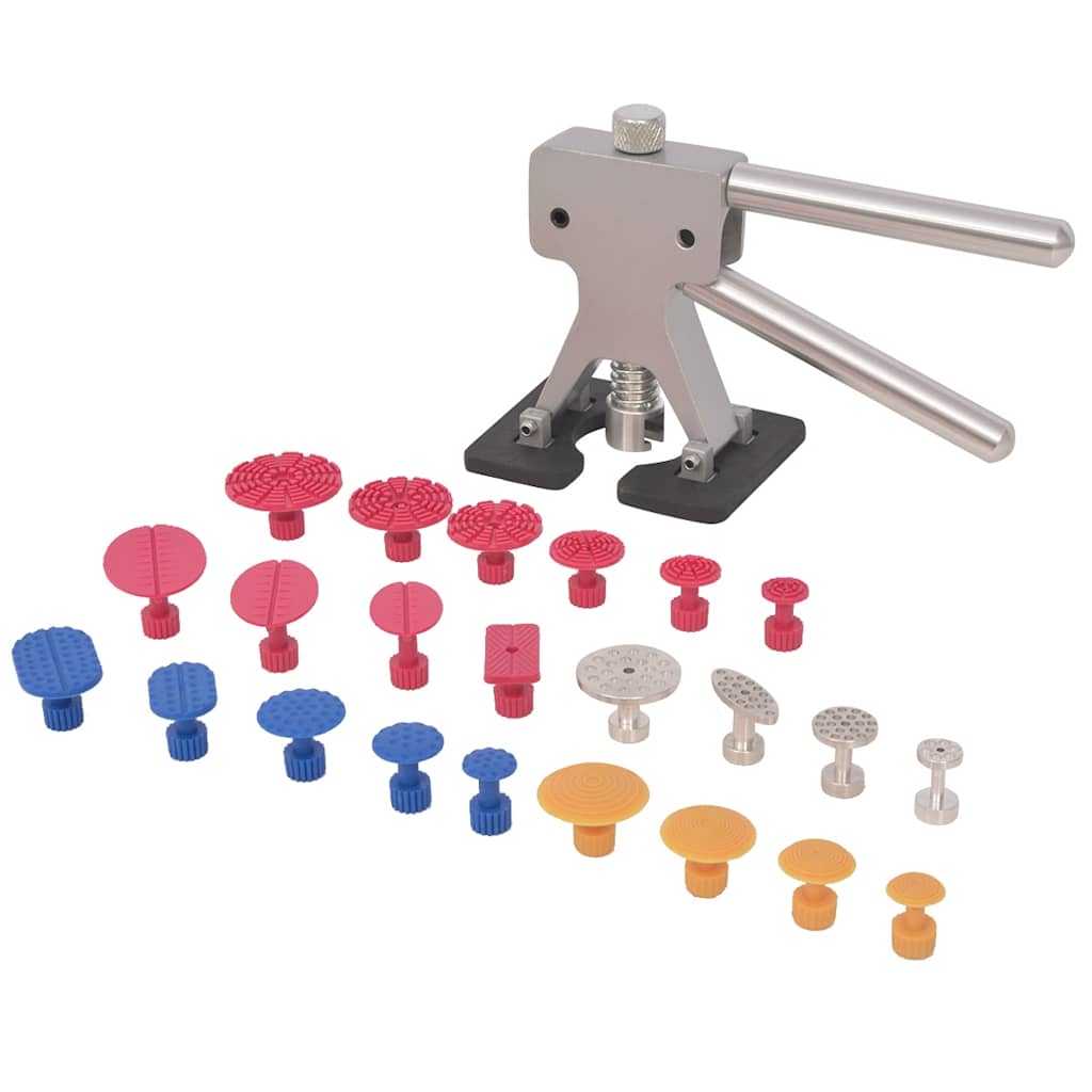 24 Piece Paintless Dent Repair Puller Kit Stainless Steel