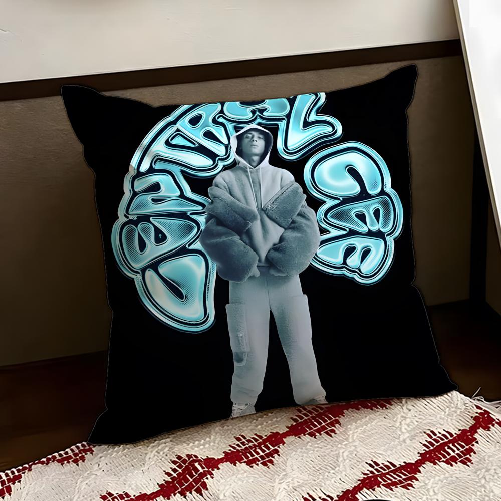 RAP CCentral Cee Cushion Cover Reversible Soft Durable Pillow Cover Home Car MultiScene Use for Daily Comfort