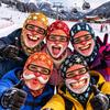Новинка Лыжная маска с вырезами для глаз, Дышащая быстросохнущая термомаска для лица для зимних видов спорта