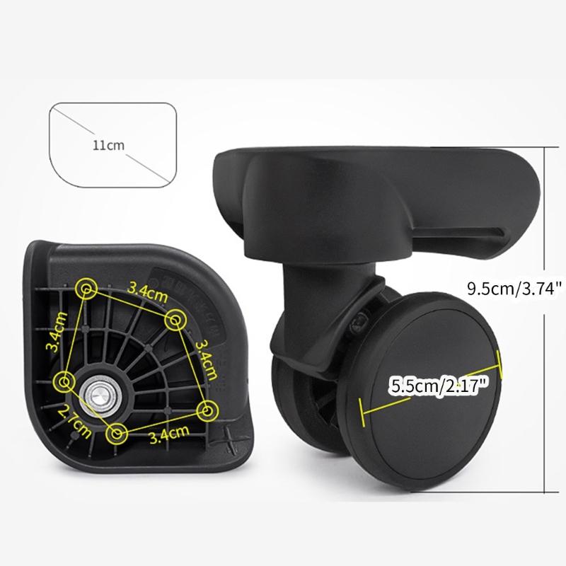 Прочные запасные колеса для багажа, отремонтируйте свой чемодан с помощью плавно вращающихся на 360° деталей и аксессуаров