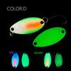 Glow Spoons Lures Metal Hard Baits for Trout Bass UV Luminous Fishing Baits with Single Hook Underwater Artificial Baits
