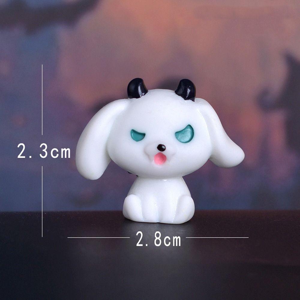 Pumpkin Black Cat Halloween Rabbit Ghost Figurines Micro Figurine Ornaments  Garden Outdoor Decor