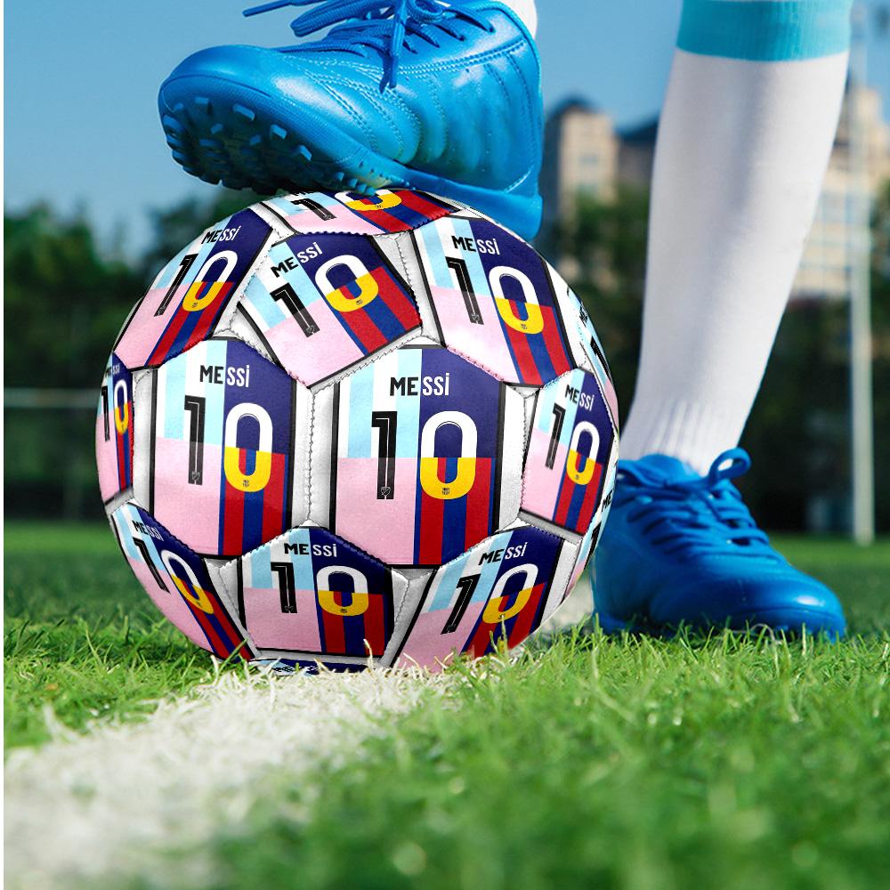 Lionel Messi Theme soccer ball Size 5 Soccer Ball Soft Touch Professional Training Football for Outdoor Sports
