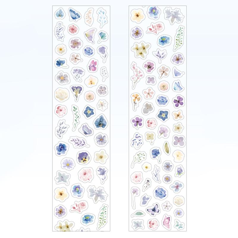 4Style 1Roll/pack Акварельная цветочная высеченная лента для слива отходов для украшения конверта чехла для телефона своими руками