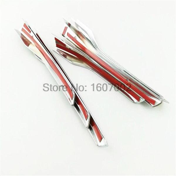 For Cadillac Xt5 2016 2017 ABS Chrome Glossy Front Fog Light Cover Trim Automobiles Replacement Accessory 6pcs / Set