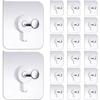 20pcs Photo Frame Stickers, Seamless Wall Hooks, Punch-free Strong Adhesive Hooks