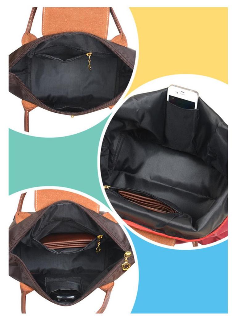 Женская нейлоновая складная сумка через плечо: Водонепроницаемый, Универсальный для спортзала, спорта, покупок и хранения