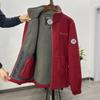 Men's Fleece Coat Winter Fashion Thickened Warm Lapel Zipper Cashmere Sports Cardigan Coat Casual Men's Jacket