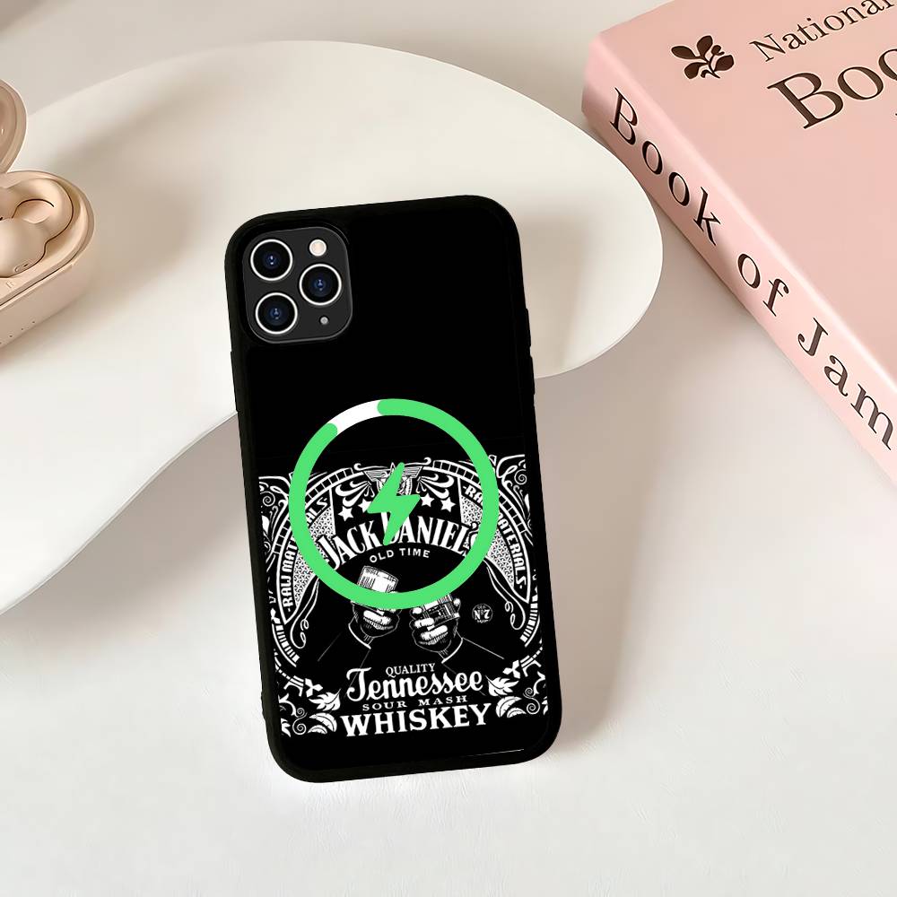 Classic Whiskey Logo J-Jack D-DanielS Phone Case For IPhone 16 15 14 13 12 11 17 Pro Max Plus Magnetic Wireless Cover