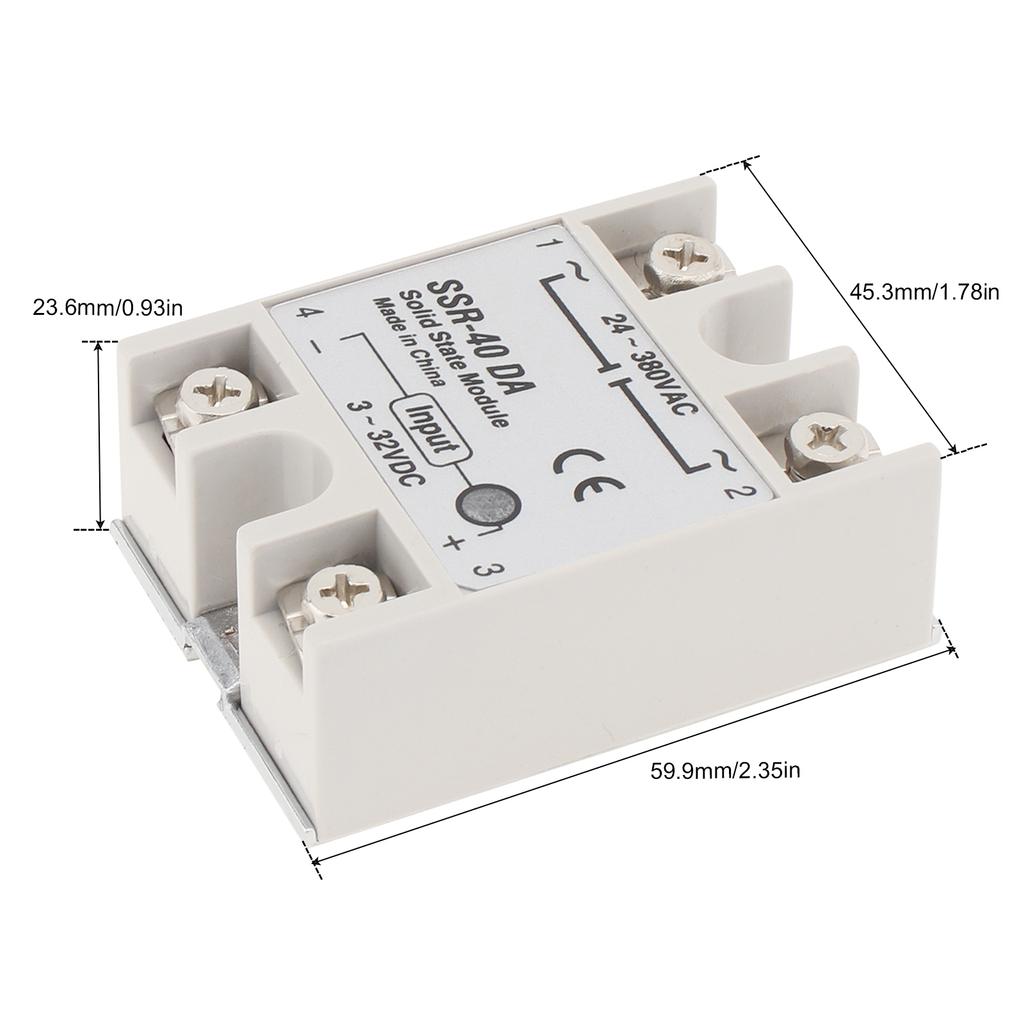 1 шт. SSR-25 DA/SSR-40 DA DC 3-32 В переменного тока 24-380 В твердотельное реле