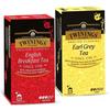 Twinings Черный чай Супервыгодный Комбо-набор (Английский завтрак 25 пакетиков + Эрл Грей 25 пакетиков) - 100 грамм
