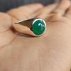 Green Onyx Round Gemstone Ring, 925 Silver Ring, Mens Ring, Silver Jewelry, Gift For Him, Statement Ring, Handmade Ring
