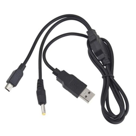 Зарядное устройство USB 2 в 1, кабель для зарядки и передачи данных для Sony PSP 2000 3000 к ПК