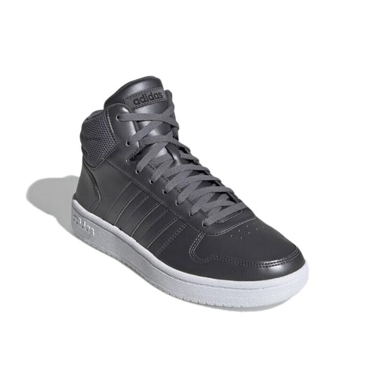 adidas Кроссовки Hoops 2.0 Mid 'Серый Белый' Женские EE7856