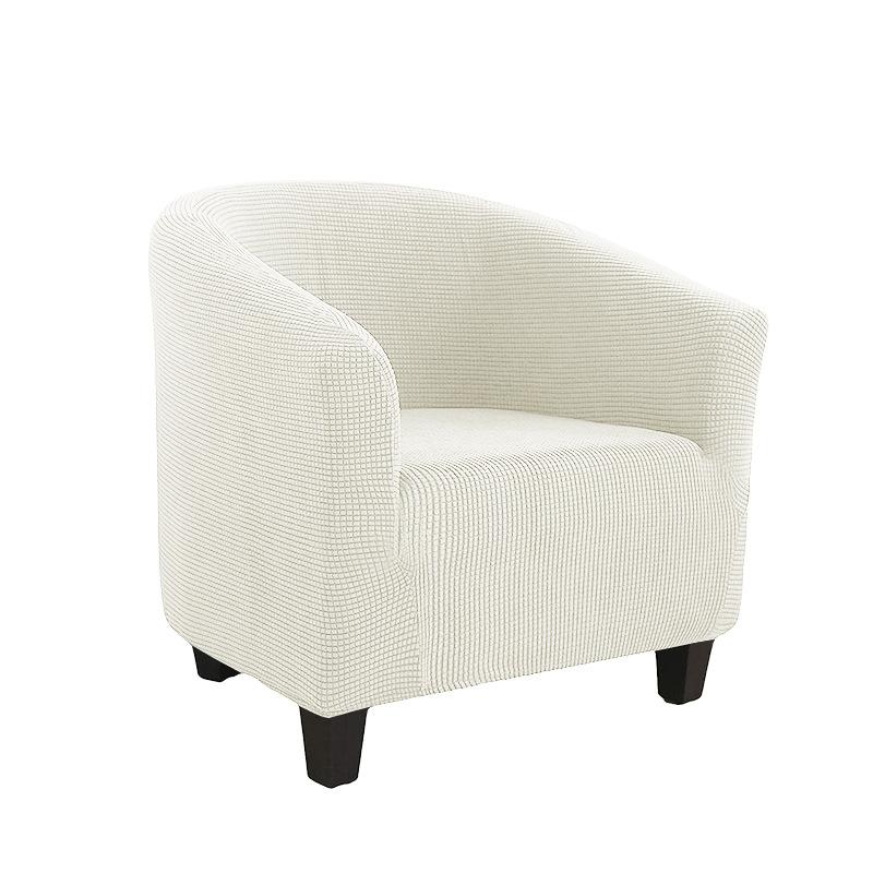 Чехол на клубный стул, эластичный чехол на стул для ванны, однотонный чехол для дивана, флисовые чехлы для диванов для учебы, барная стойка, гостиная