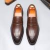 Fashion Men's Casual Business Shoes Men Classic British Style Penny Loafers Moccasins Mens Party Wedding Leather Flats