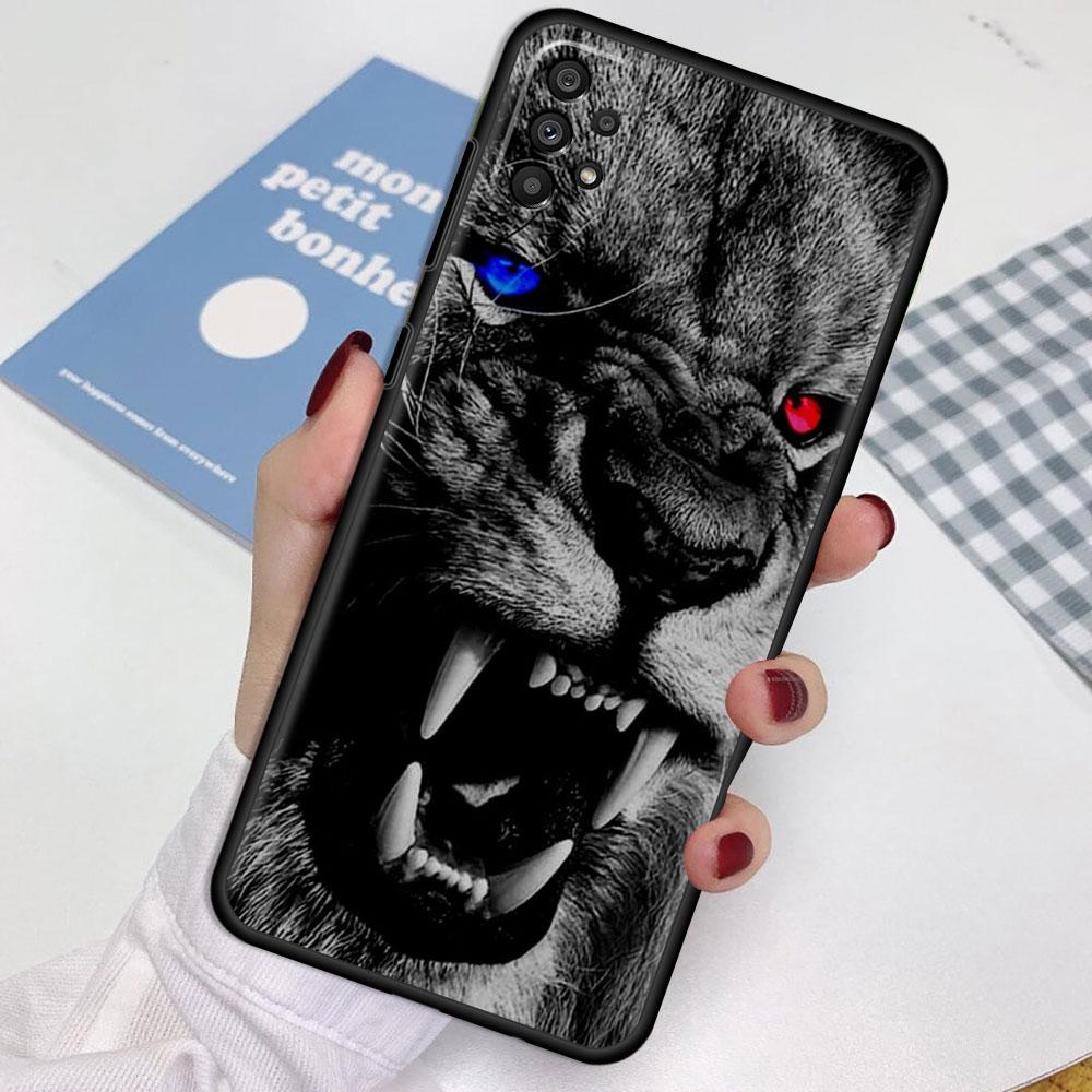 Чехол для Samsung Galaxy A52 A12 A51 A32 A21s A71 A53 A13 A32 A72 A31 A33 A22 A03 A41 Чехол для телефона Лев Волк