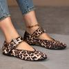 2025 New Spring Designer Leopard Women Ballet Shoes Summer Casual Round Toe Flats Dancing Party Prom Shoes Plus Size 41 42