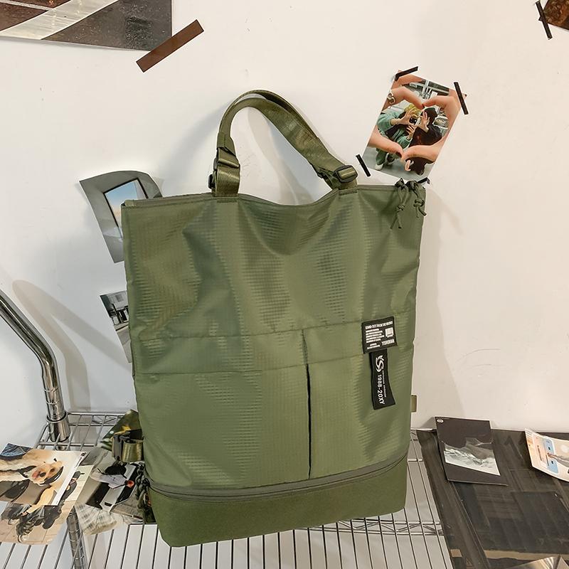 Dual-Use Backpack Men's And Women's Large Capacity Shoulder Tote Bag Handbag Lightweight Travel Backpack With Shoe Bin