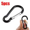 (Projector)5Pcs Aluminum Snap Hook Carabiner D-Ring Key Chain Clip Keychain Hiking Camping