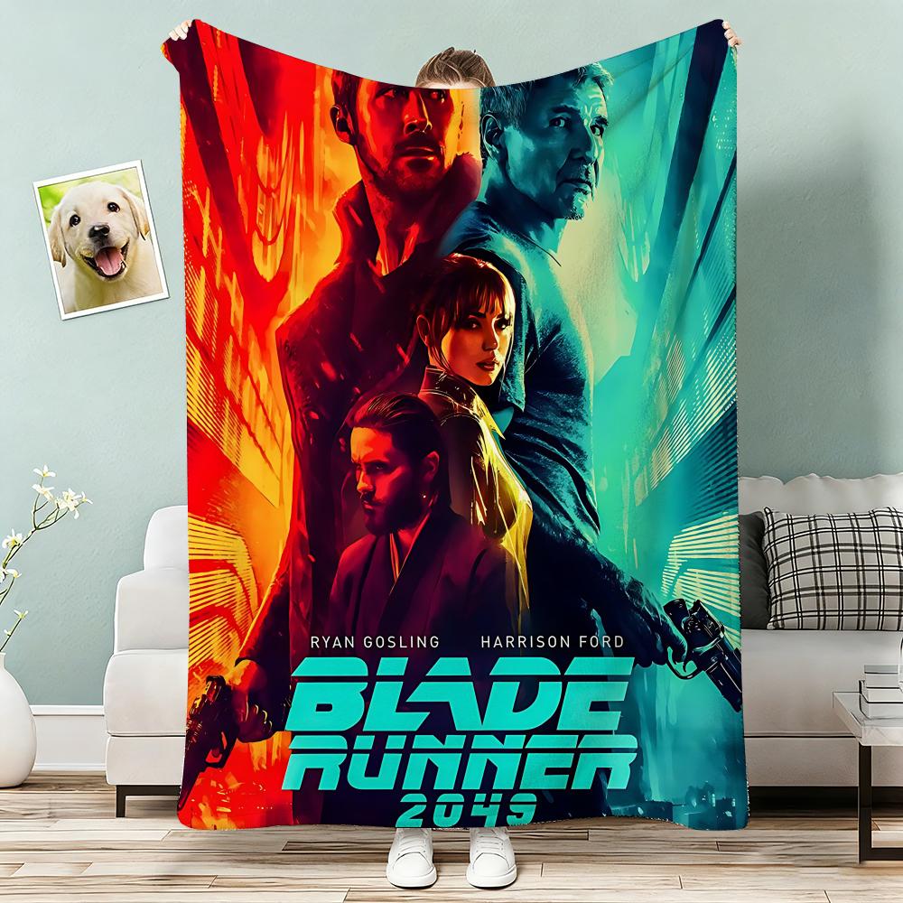 Классический фильм Бегущий по лезвию 2049 Плед Легкий 240 г Фланелевое одеяло Мягкое Нежное к коже для охлаждения летом